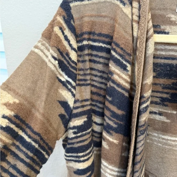 Lucky Brand Striped Brown and Black Cardigan - Picture 4 of 6